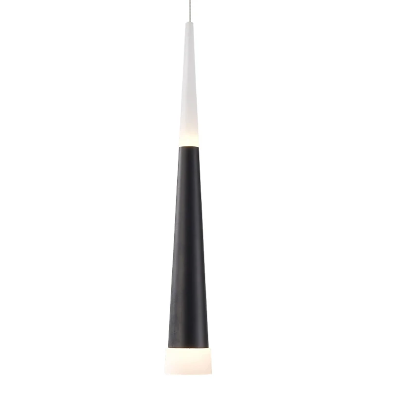 

Simple LED creative chandelier restaurant bedroom personality G4 Lamp post modern fashion black white Meteor shower droplight