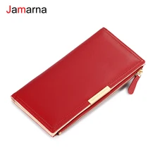 Jamarna Wallet Female PU Leather Wallet Female Pattern Bifold Fashion Women Wallets Zipper font b Phone