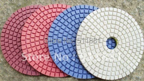 4'' soft wet polishing pad 100mm concrete marble granite diamond pads grit 50#,150#,200#,300#,500#,800#,1000#,1500#,2000#,3000# wool felt polishing pad orbital sander pads