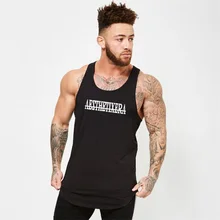 Жилет для бега, мужская спортивная футболка, мужская спортивная футболка без рукавов, летняя Хлопковая мужская майка для тренировки бодибилдинга, футболка для фитнеса