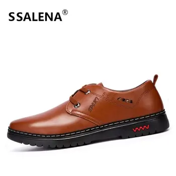 

2020 Newly Men's Quality Leather Shoes Formal Business Soft Dress Shoes For Male Pointed Toe Oxford Flats Working Shoes AA10176