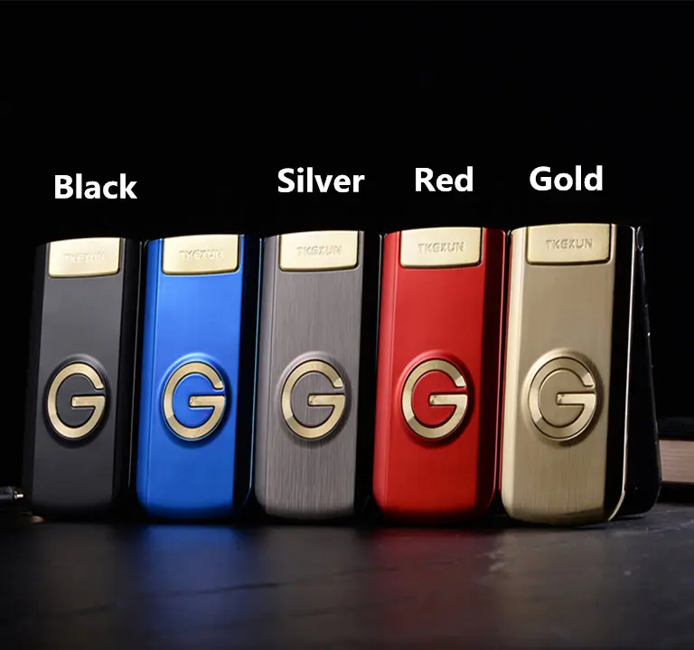  Flip Metal Senior Phone TKEXUN G9000 G3 Big Keyboard/ Sound Old People/ Man Cell Phone Parents Gift