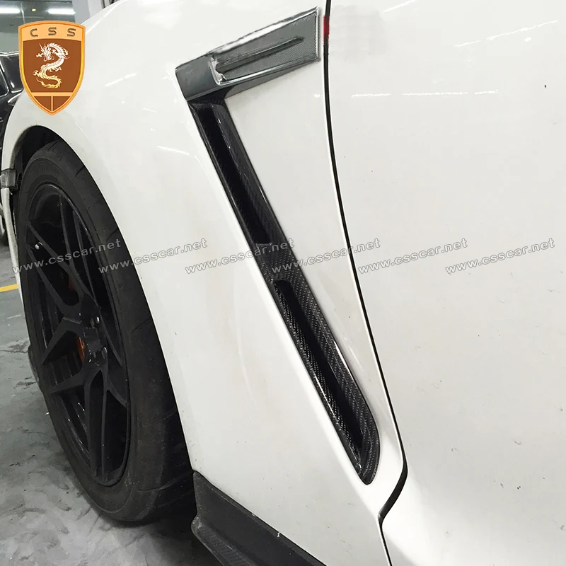 

Carbon Fiber Side Vent Cover For R35 Body Kits Auto Accessories Car Modification Fender Vent Cover Car Styling