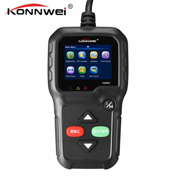 

2018 KONNWEI KW680 OBD 2 ODB II Code Reader Scan Tool Full OBD2 Function Multi Languages Auto Scanner Diagnostic Tools Tester