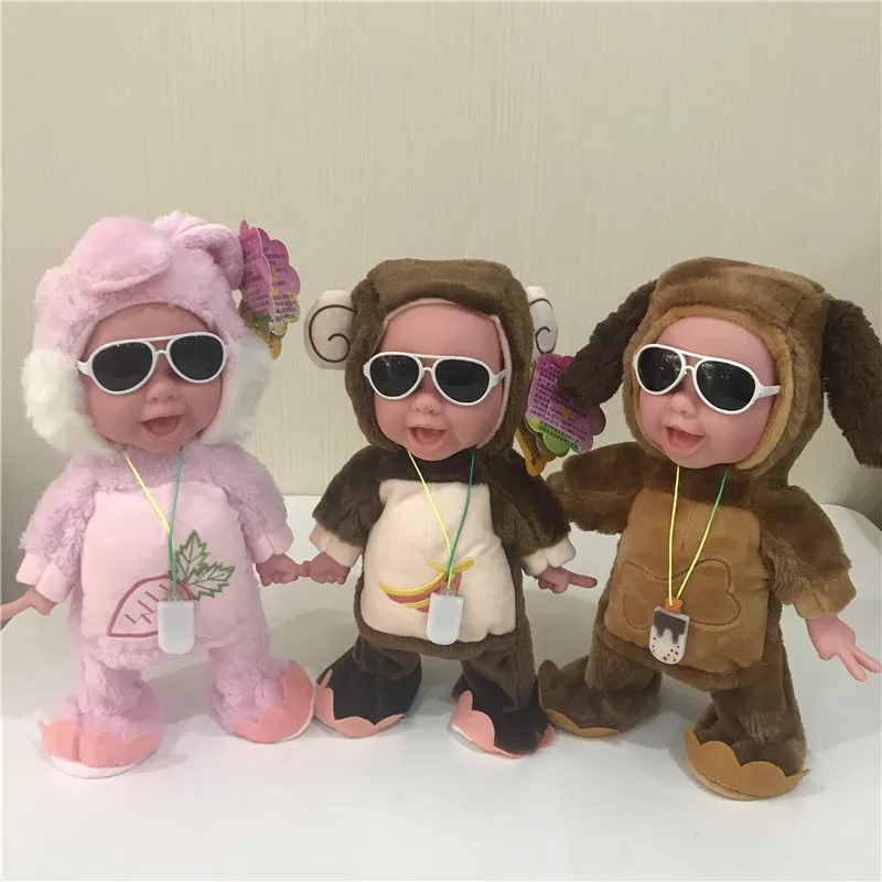 32cm Electric Baby Doll Funny Electronic Lifelike Plush Toys Singing