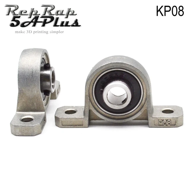 Best Price 2PCS KP08 Bore 8mm Ball Bearing Pillow Zinc Alloy Block Mounted Self Align Support for 3D Printer DIY Parts for T8 Lead Screw Best Price 2PCS KP08 Bore 8mm Ball Bearing Pillow Zinc Alloy Block Mounted Self Align Support for 3D Printer DIY Parts for T8 Lead Screw