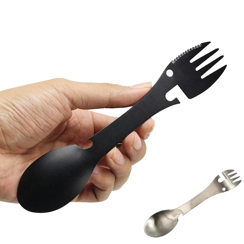 Multi function Stainless Steel Noodles Salad Spoon Fork Dinner Fork