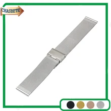 Aço Inoxidável Faixa de Relógio Milanese para Casio BEM 302 307 501 506 517 EF MTP 16 18 20 22 24mm Strap Correia de Pulso Loop pulseira