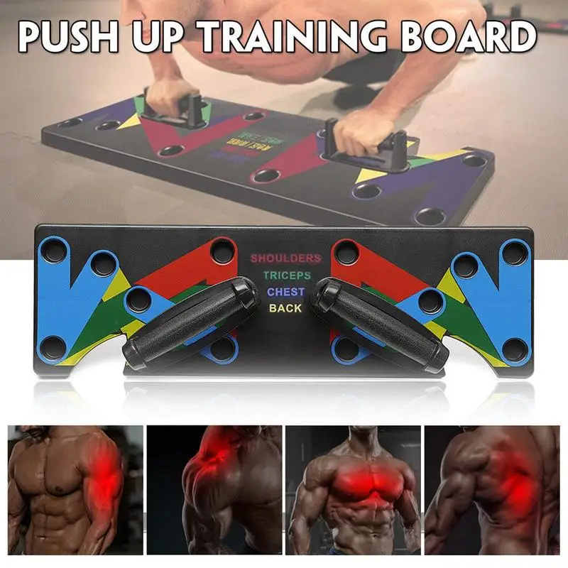 

Push Up Rack Board Men Women 9 System Comprehensive Fitness Exercise Workout Push-up Stands Body Building Training GYM TRE3818