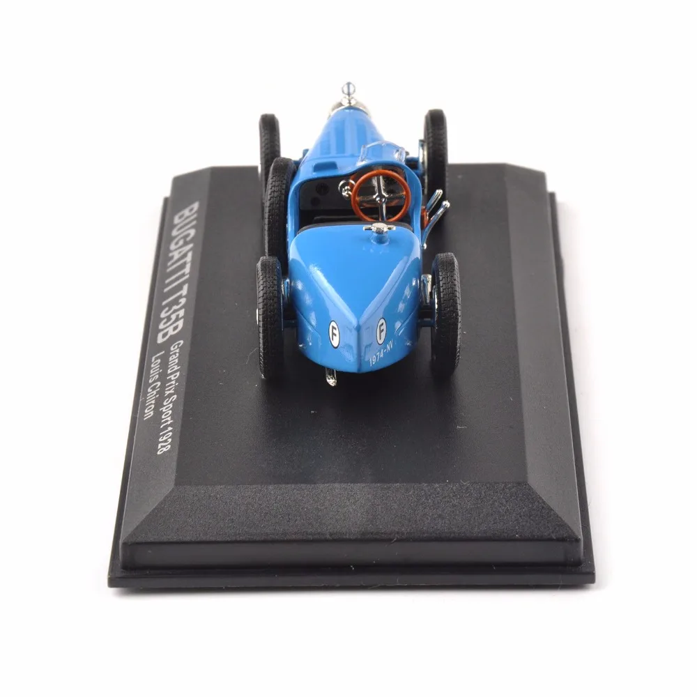 Недорогие детские игрушки литья под давлением 1/43 Синий Bugatti T35B Grand Prix спортивный 1928 Louis Хирон классический автомобиль подарок на год