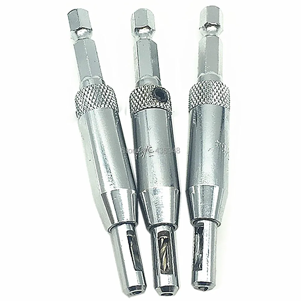 3pcs High Speed Steel Hss Drill Bit Set Self Centering Hinge Door 5/64" Woodwork Door Lock Hinge