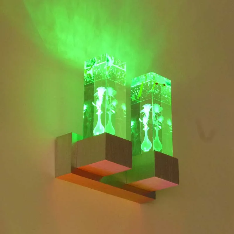 Led Modern Crystal Wall Lamps Bedroom Sconce Novelty