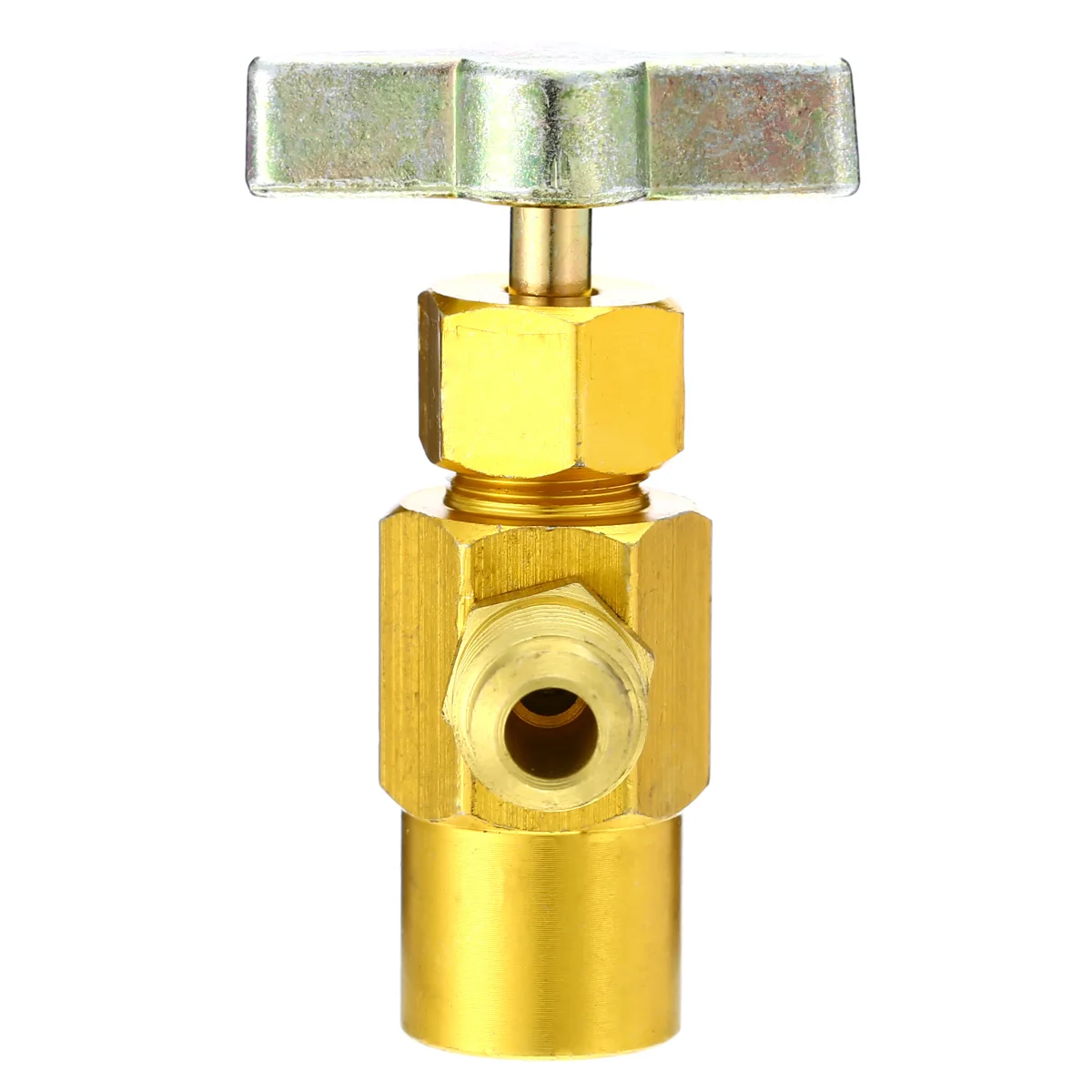 

1/4 SAE Alloy M14 Thread Bottle Opener Asian Edition R134a Air Conditioning Refrigerant Can Bottle Tap Opener Valve Adapter