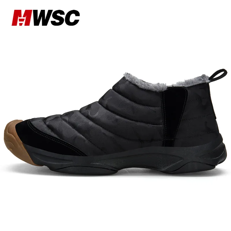 

MWSC Women's Winter Boots Anti-skid Ankle Boots Female Warm Botas Mujer fur plush Waterproof Cozy Winter Fashion Shoes Woman