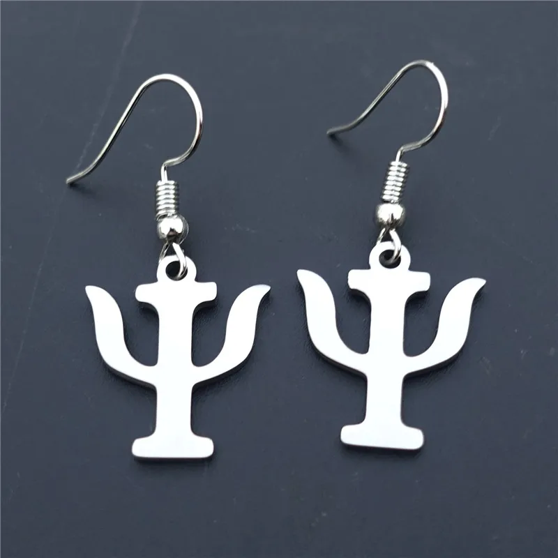

12 Pairs Psychological Symbol Earrings Stainless Steel Drop Earring Women Jewelry
