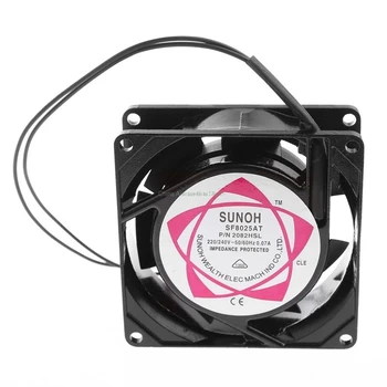 

SUNON SF 8025 AT / AC 220 Axial flow fan 2082 HSL Industrial Cooling Fan 2 Wires 80*80*25mm Copper