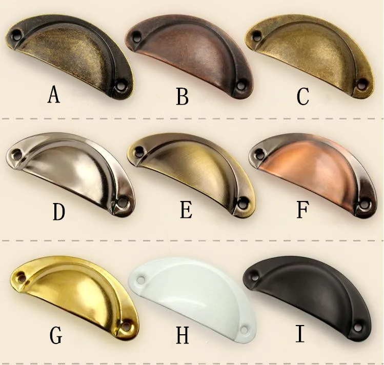 

10Pcs Metal Kitchen Drawer Cabinet Door Handle Furniture Knobs Hardware Cupboard Shell Pull Handles