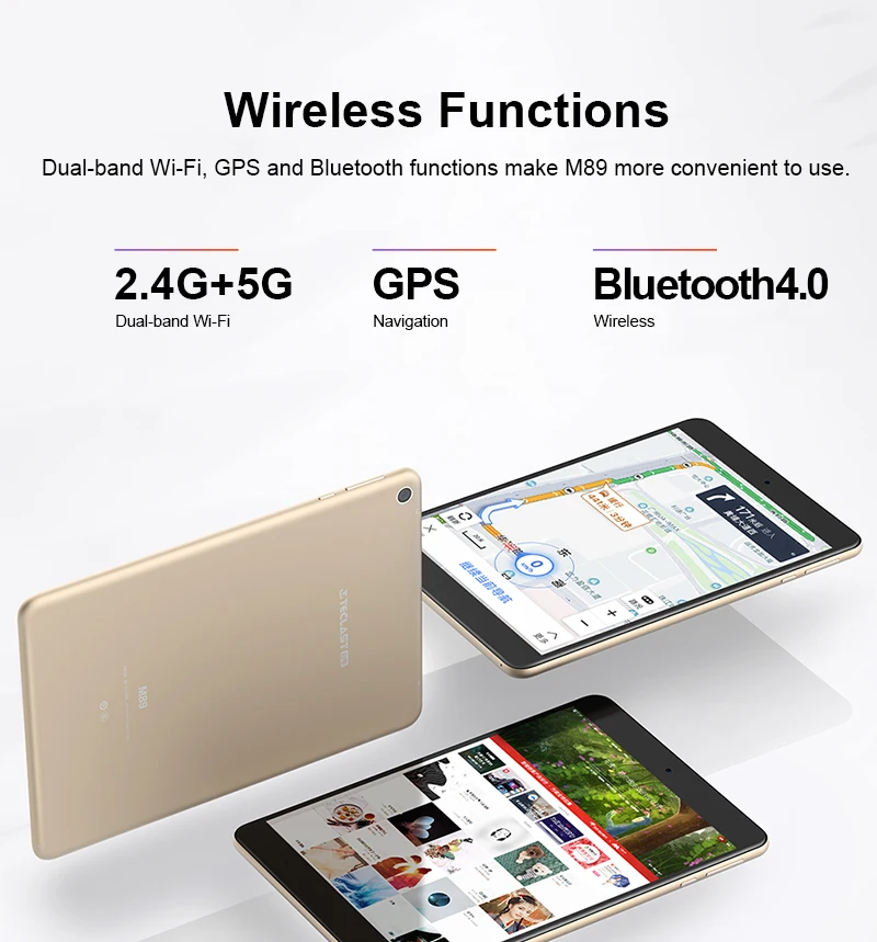 Teclast M89 Android Tablet PC 7.9 Inch 2048X1536 IPS Retina OGS PowerVR GX6250 MTK8176 Hexa-core 8.0MP 2.4G/5G WiFi 3GB RAM GPS Teclast M89 Android Tablet PC 7.9 Inch 2048X1536 IPS Retina OGS PowerVR GX6250 MTK8176 Hexa-core 8.0MP 2.4G/5G WiFi 3GB RAM GPS