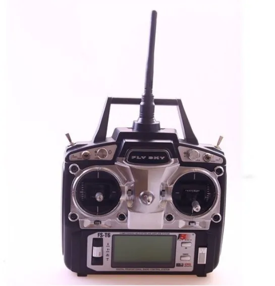 Flysky FS-T6 2.4 ГГц 6ch режим 2 передатчик и приемник r6-b для RC Quadcopter вертолет со светодиодной Экран режим 1 Режим 2