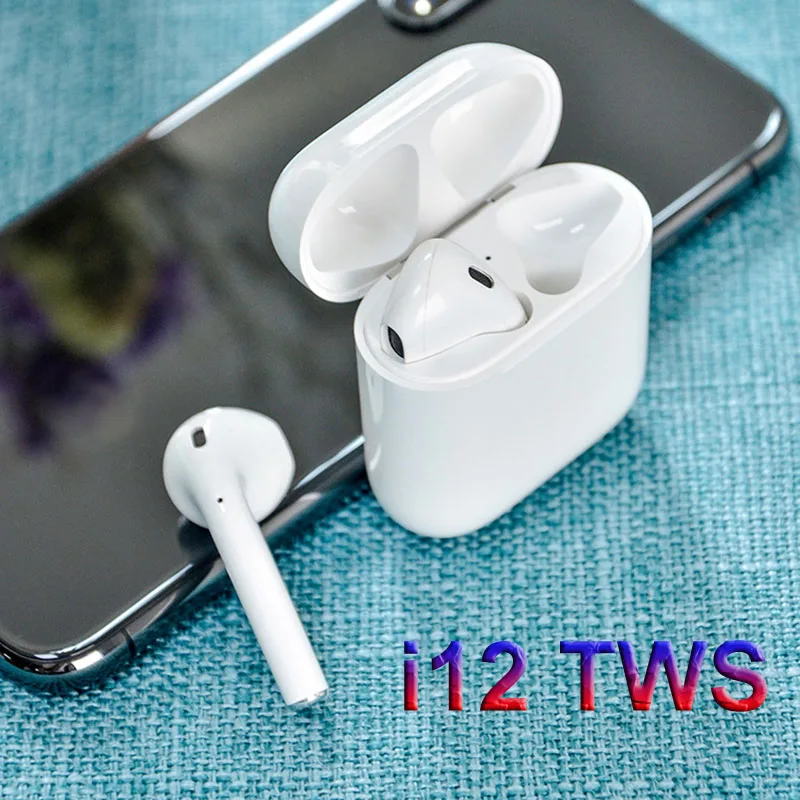 

i12 TWS Bluetooth Earphones Wireless Bluetooth 5.0 Earbuds Touch control Headphones with Charge Box For iPhone all smart phone