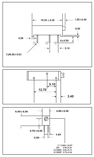 100pcs new 3006P 1K 2K 5K 10K 20K 50K 100K 200K 500K 1M 100R 200R 500R Trimmer Potentiometer