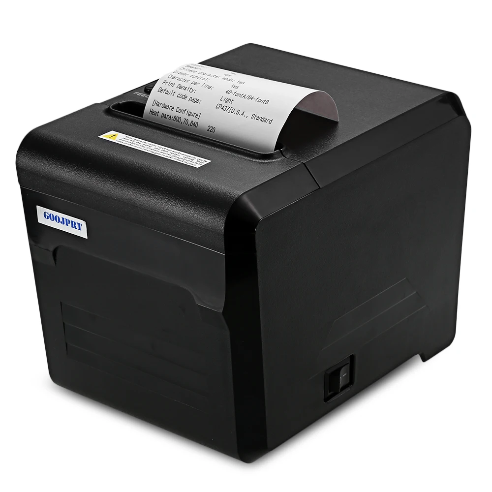 

GOOJPRT JP80A 80mm Thermal Printer 260mm/S USB/Bluetooth/LAN Receipt Heat Press Machine For ESC/POS Printer Built-in Data Buffer