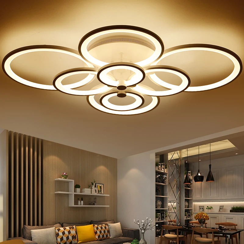 Creative 4/6/8/10 Aluminum Anodized LED Ceiling lamp Home & Commercial