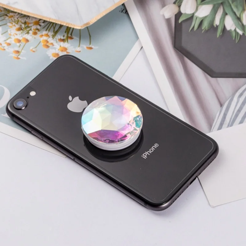 Big Diamond Popular Phone Holder for Iphone Xr Samsung Universal Finger Ring Phone Stand Phone Support Mobile Phone Bracket