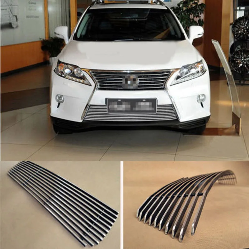 

Ipoboo Alloy Aluminium Front Center Racing Mesh Bumper Grills Billet Grille Cover For Lexus RX 2012-2013