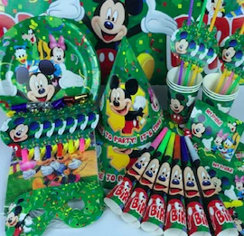 mickey Замороженные Принцесса принцессы с днем рождения детский праздничный костюм украшения комплект поставки чашка тарелка баннер шляпа соломенная ребенка набор для душа - Цвет: mickey