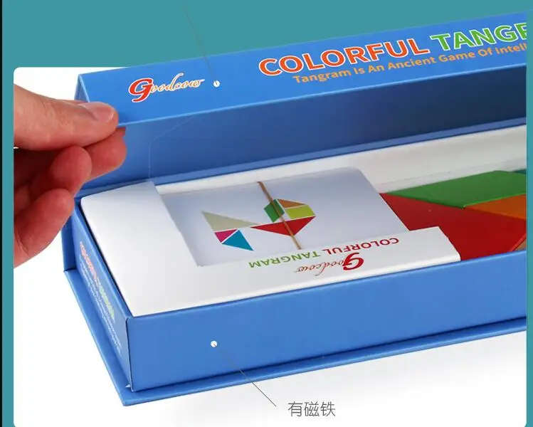 Новая Головоломка Tangram детские деревянные игровые игрушки Новогодний подарок для детей 3-12 лет