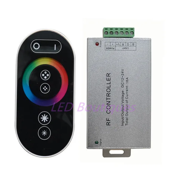Бесплатная доставка Оптовая продажа 1 шт. DC12-24V 18A 6 клавиш led RF RGB Сенсорная панель