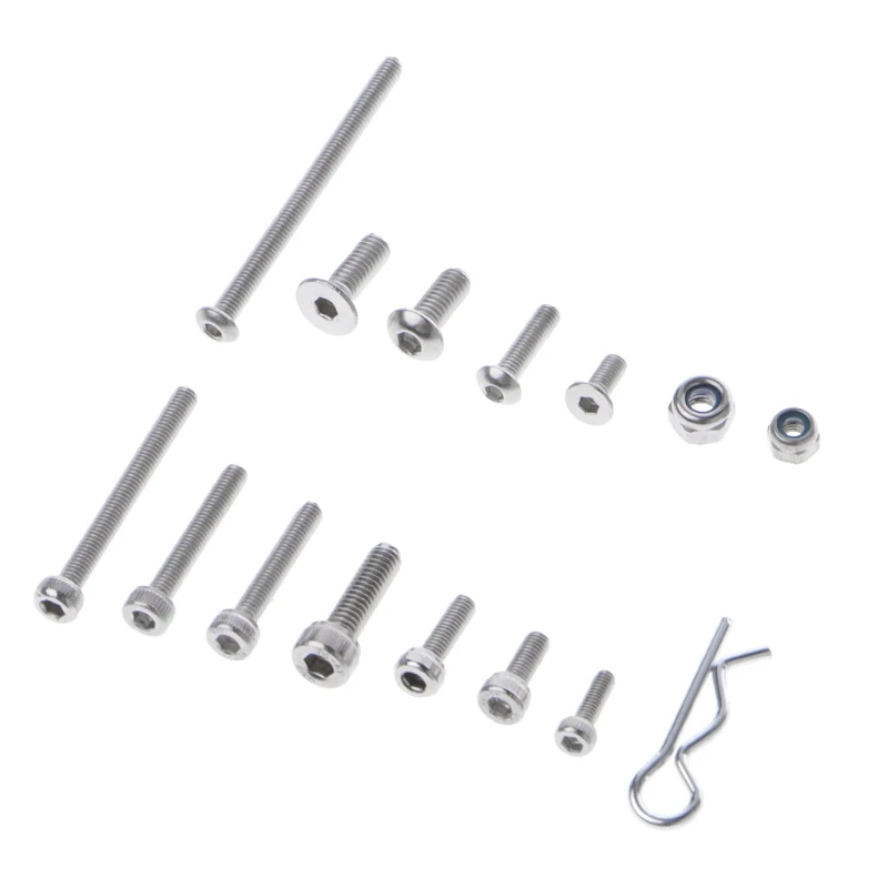 205pcs Rc Screws Stainless Steel Screw Kit Hexagon Socket For Slash 4x4