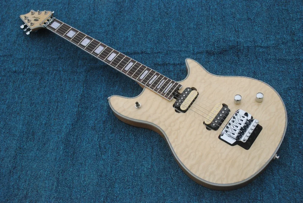 Quilted maple top Wolf OLP Electric guitar Guitarra