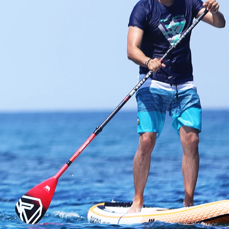 PP Fiber Fiberglass Blade FCHO Adjustable Stand Up Paddle 3 Piece SUP Paddle Carbon Fiber Fiberglass Shaft