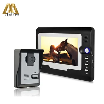 

Cheap price 7 inch color screen video door phone doorbell intercom system wired door bell access control system 810MA11