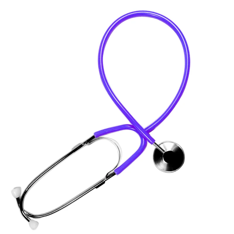 Медицинский Профессиональный одиночный головной кардиологический стетоскоп прибор для измерения кровяного давления милый ЭМТ студенческий доктор клинический ветеринарный стетоскоп - Цвет: Purple