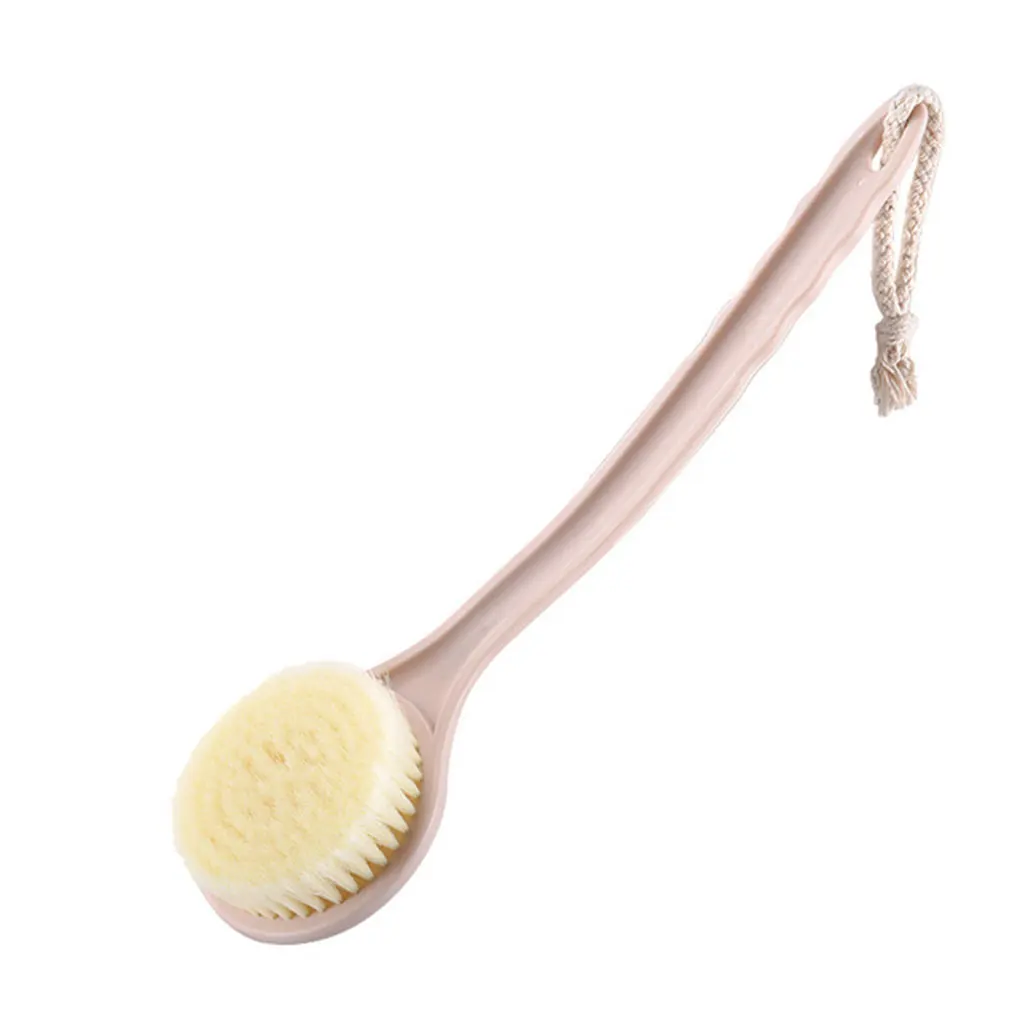 Feiqiong Bath Brush Long Anti-Skid Handle Bath Brushes Massager Back Body Shower Exfoliation Scrubber Bathroom Brush Accessories - Цвет: NO.3