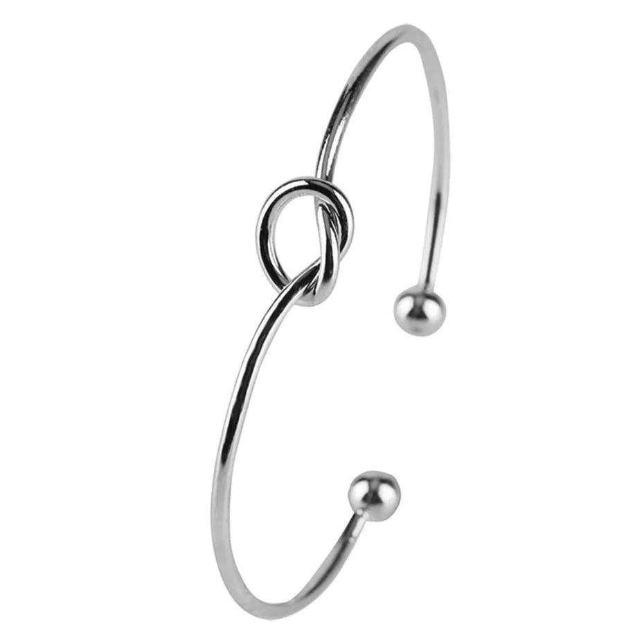 Trendy Exquisite Heart-shaped Bracelet Half Open Black RoseGold Silver Womens Fashion Jewelry Bangles  (1)