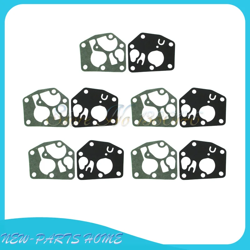 5 sets Carburetor Diaphragm Gasket Kit Fit Briggs & Stratton 495770