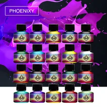 Набор краски для татуажа, 20 цветов, 5 мл, натуральный пигмент для татуажа, Перманентный макияж, чернила для татуажа, пигмент для тела, товары для рукоделия, набор