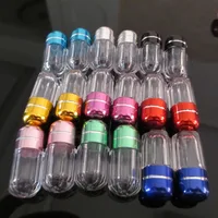 300pcs 1g Mix Colors Small Plastic Capsule Bottle Single Health Care Products 1ml E Bottle Capsules bottle for Powder Jar Vial 2