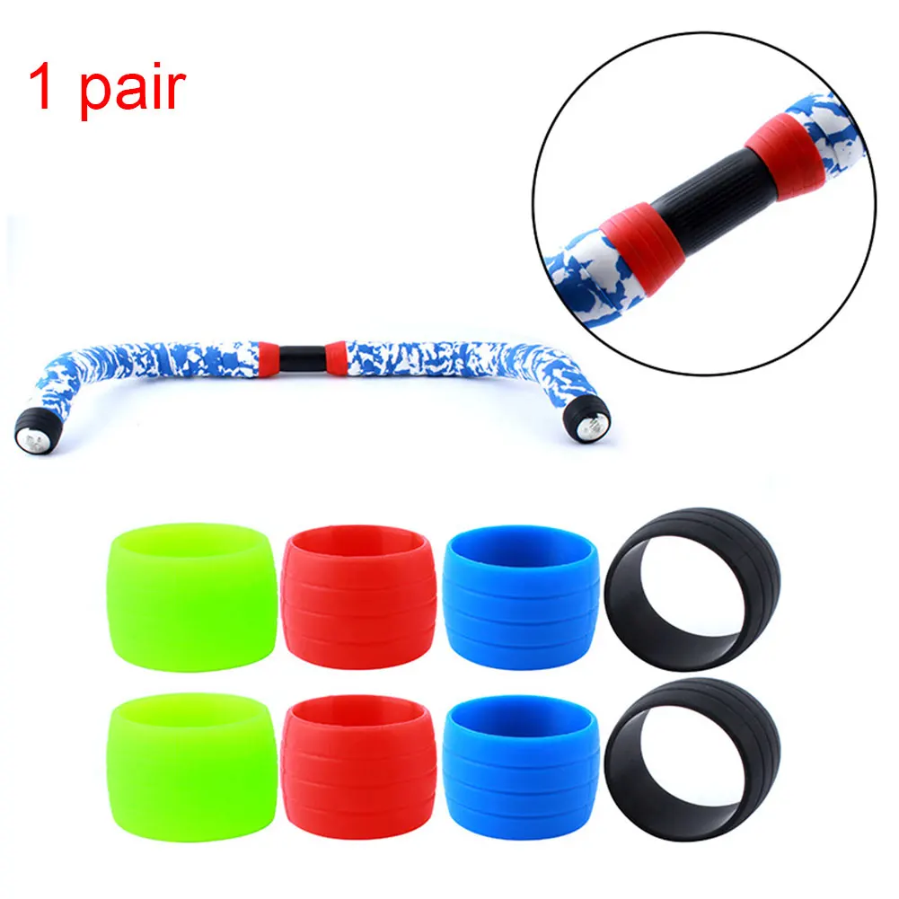 

2PCS Elastic Tape Accessory Fixing Ring Silicone Cycling Loop Sleeve Wrap Belt Bicycle Anti-slip Fasten Round Soft