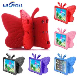 Eagwell дети противоударный чехол для IPad Mini 1 2 3 4 мультфильм бабочка Форма Childen безопасным EVA защитный чехол для планшета стенд крышка