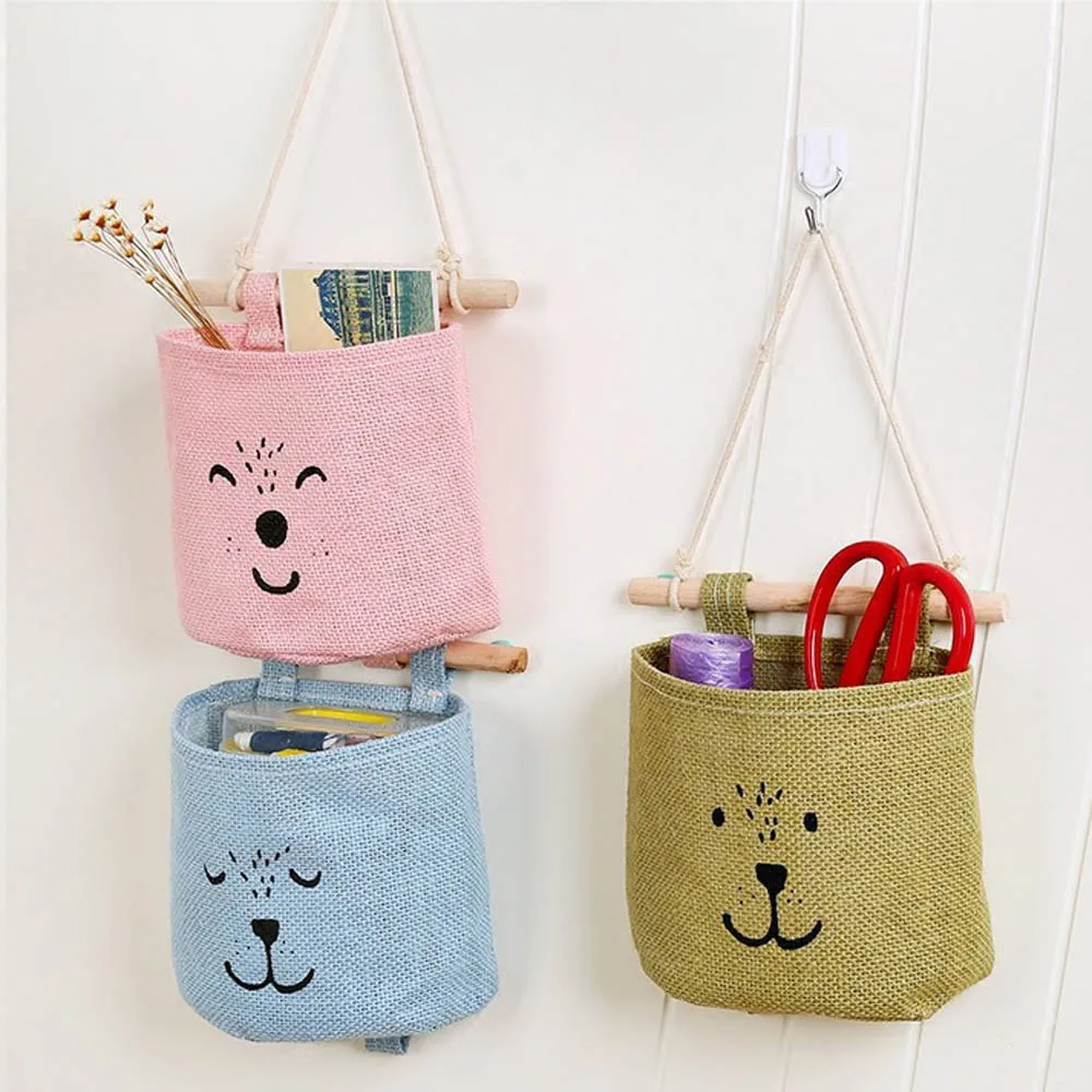 

Kitchen Bathroom Sundries Storage Wall Door Toys Pockets Hang Pouch Organizer For Home Decoration #25#