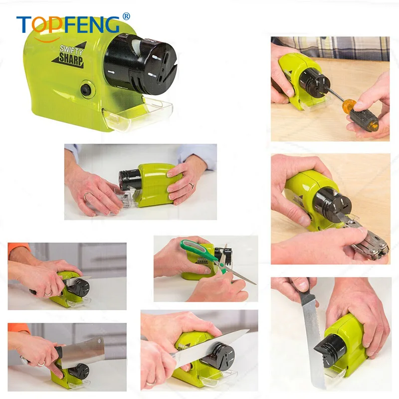 TopFeng Swifty Sharp Cordless, Motorized Knife Blade Sharpener