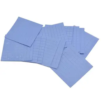 

500pcs/lot Silicone Thermal Pad 1mm Adhesive GPU CPU Pc Fan Cooler Heatsink Grease Paste Radiator Cooling Conductive Pads