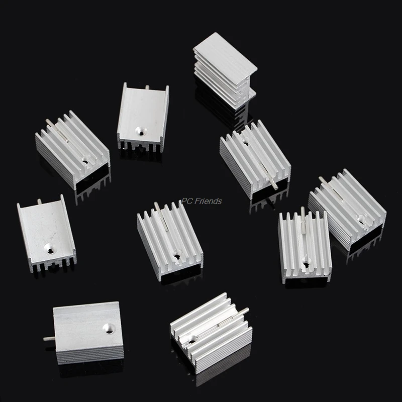 

10Pcs Aluminum Heatsink Transistor Radiator With Needle For Transistors TO-220