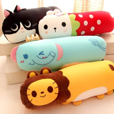 

38-60cm Soft Cushion 10 Different Animals Stuffed Nanoparticle Toys Cute Cat Elephant Rabbit Pig Lion Hippo Monkey Bear Doll