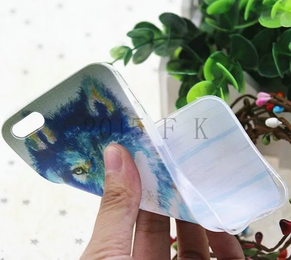 phone Case for iPhone 5 5S 5se 5G Cartoon owl puppy Giraffe printing Thin Cover Case Mobile Phone Covers protector 24